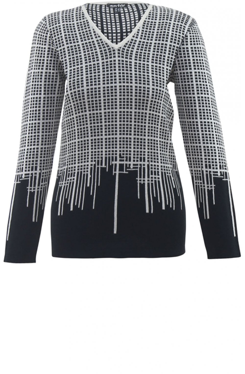 Black & White Check Jumper