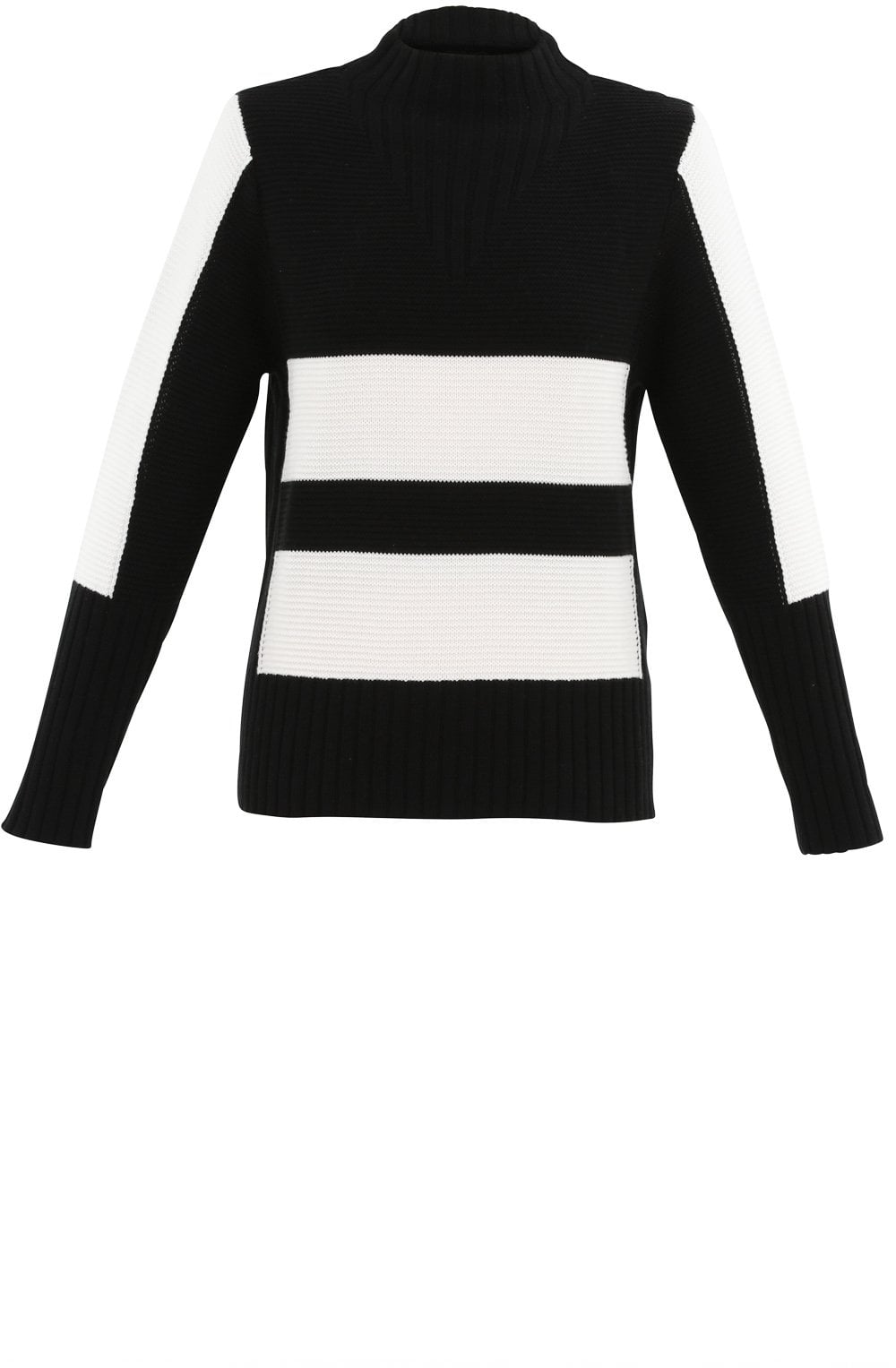 Black & White Chunky Knit Jumper