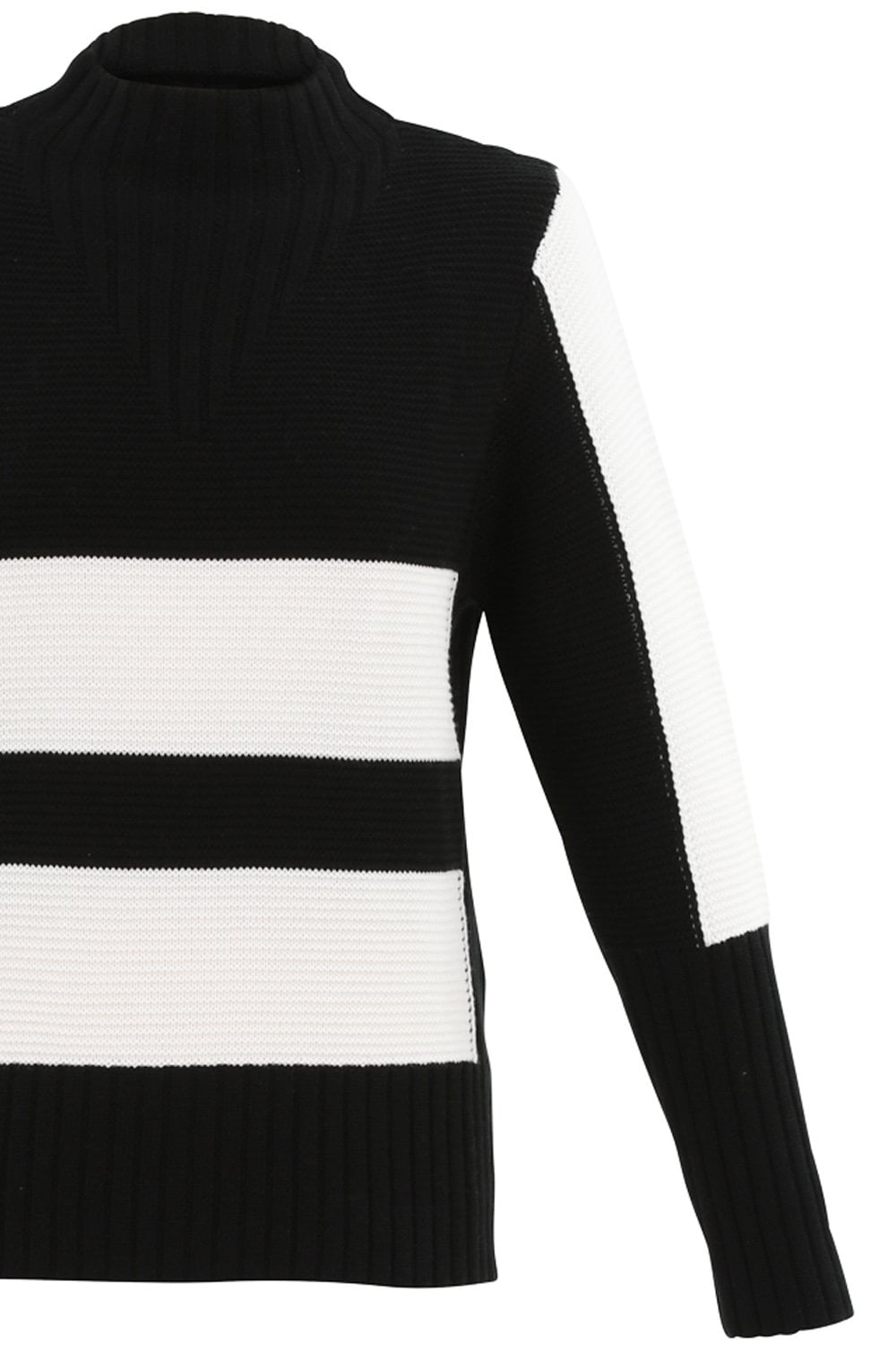 Black & White Chunky Knit Jumper