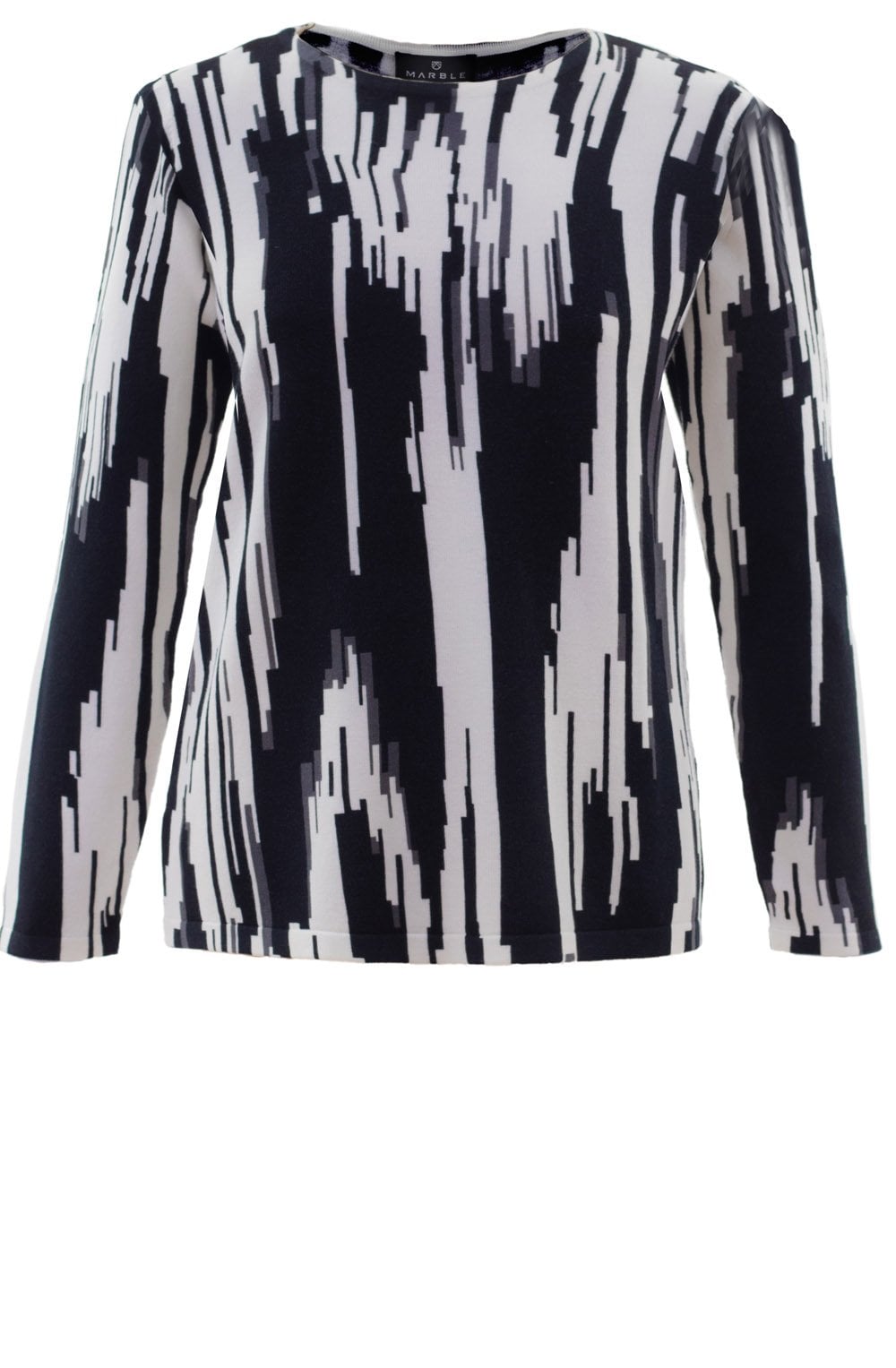 Black & White Geometric Jumper