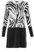 Black & White Knit Dress