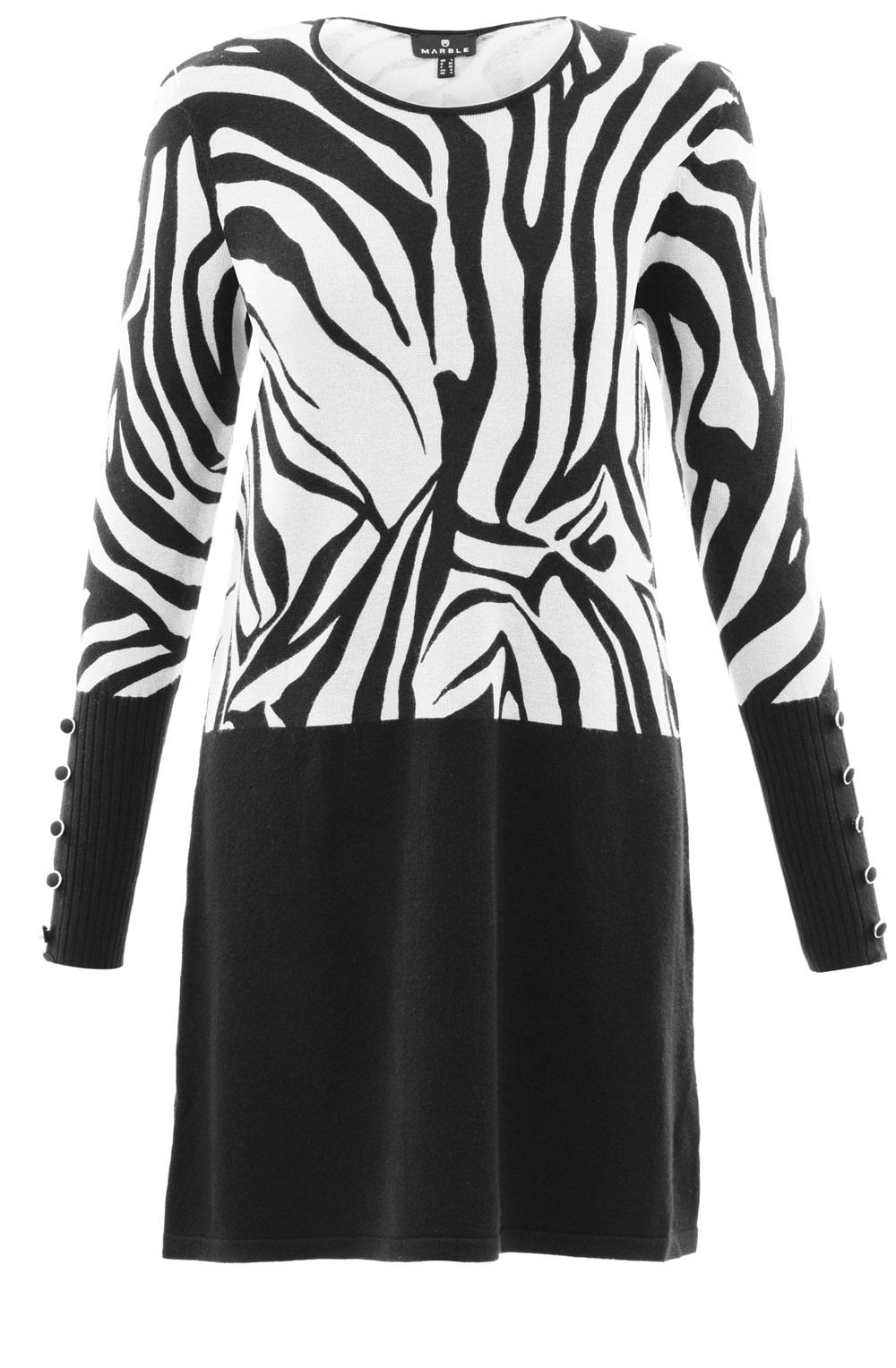 Black & White Knit Dress