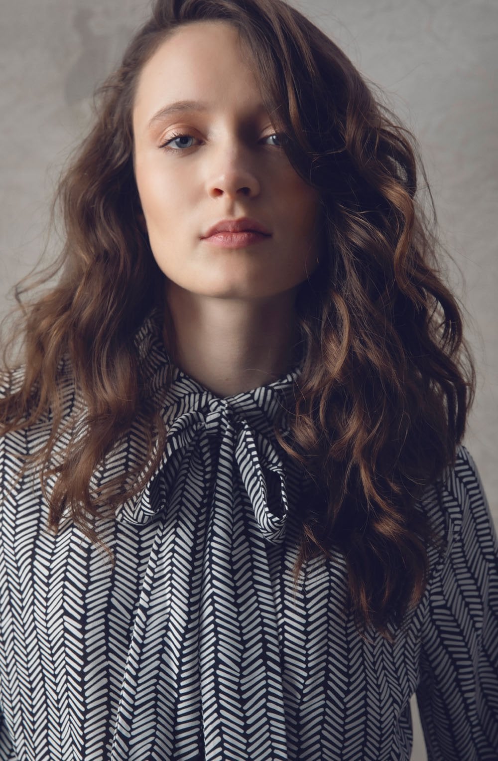 Black & White Patterned Blouse
