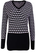 Black & White Patterned Jumper