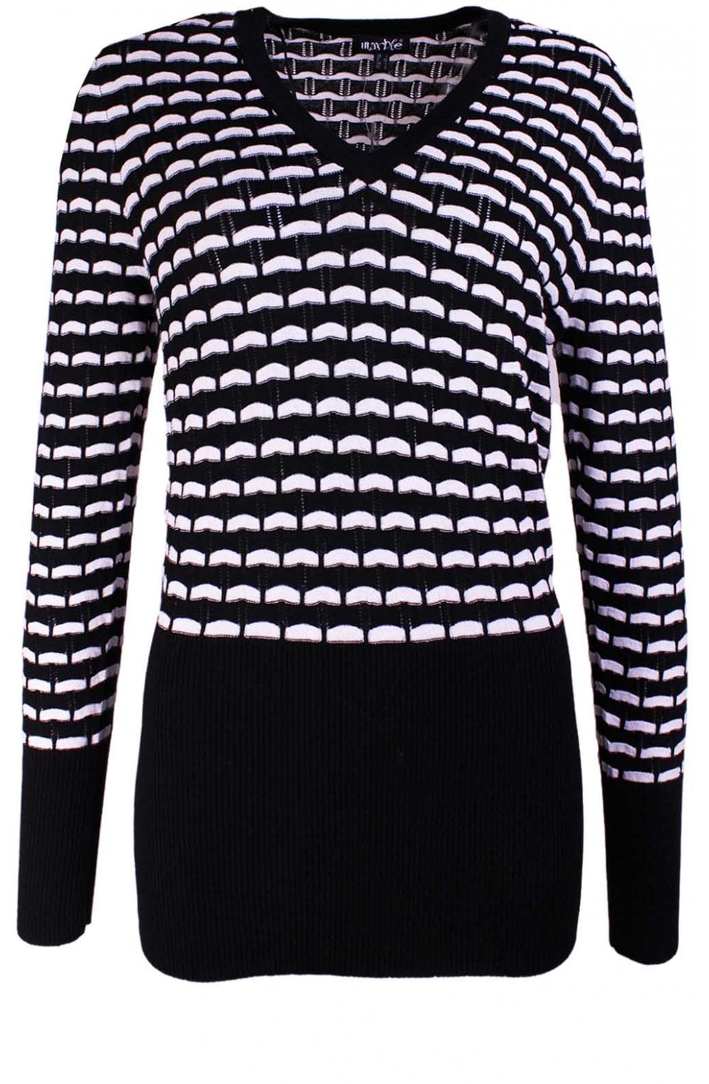 Black & White Patterned Jumper