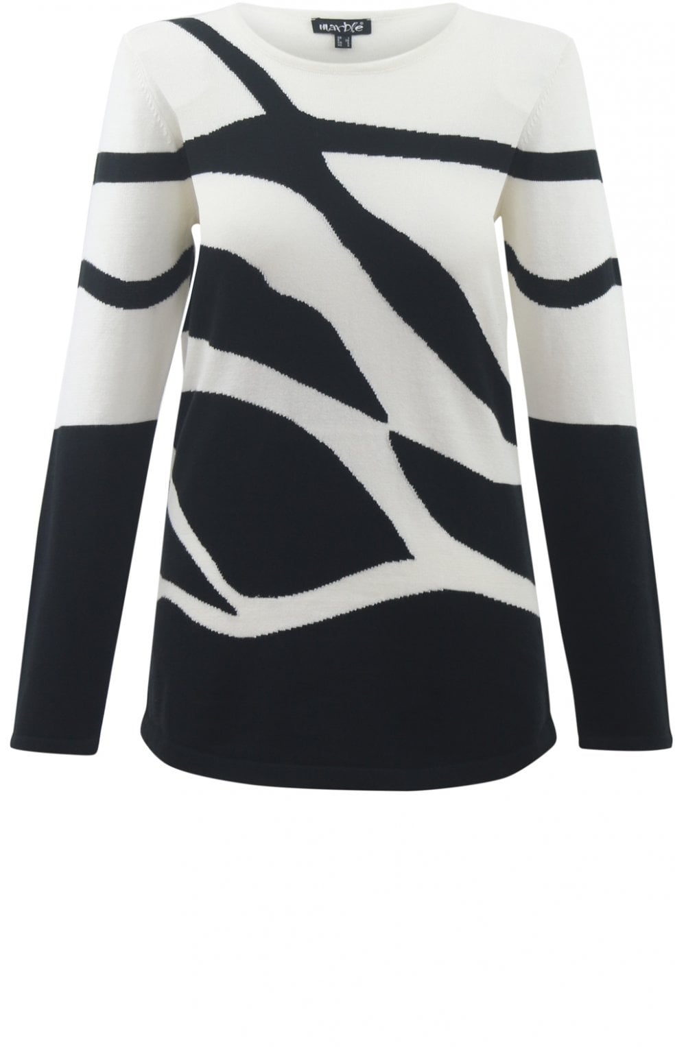 Black & White Patterned Jumper