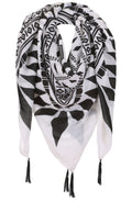 Black & White Print Scarf