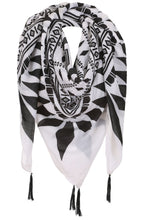 Black & White Print Scarf