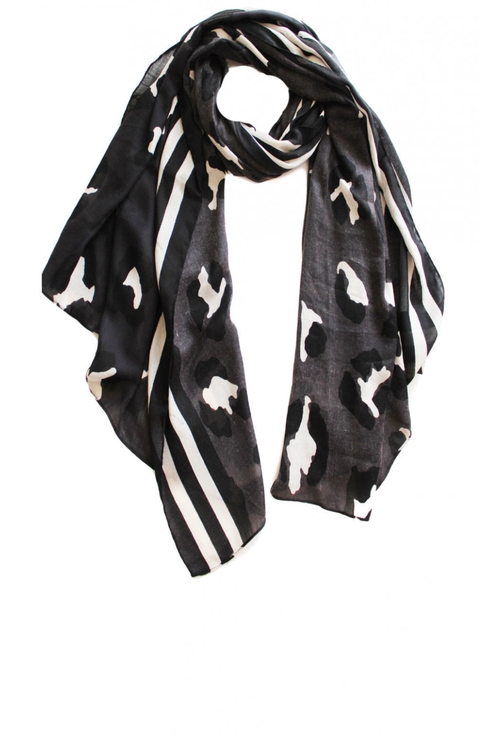 Black & White Print Scarf