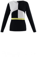 Black & Yellow Block Design Jumper
