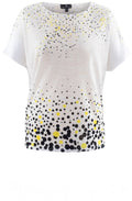 Black & Yellow Spot Print Top