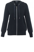 Black Zip Front Cardigan