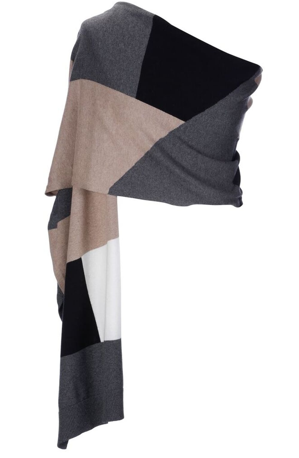Block Design Knit Scarf