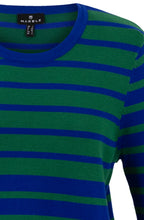 Blue and Green Oversized Cuff Jumper