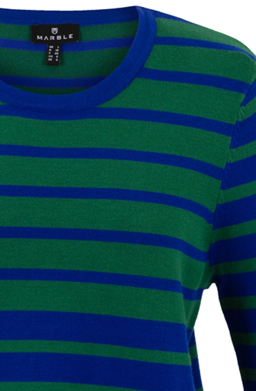 Blue and Green Oversized Cuff Jumper