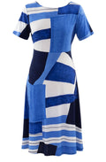 Blue Bold Design Dress
