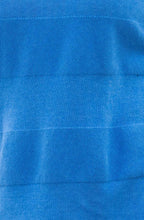 Blue Contrast Stitch Striped Jumper