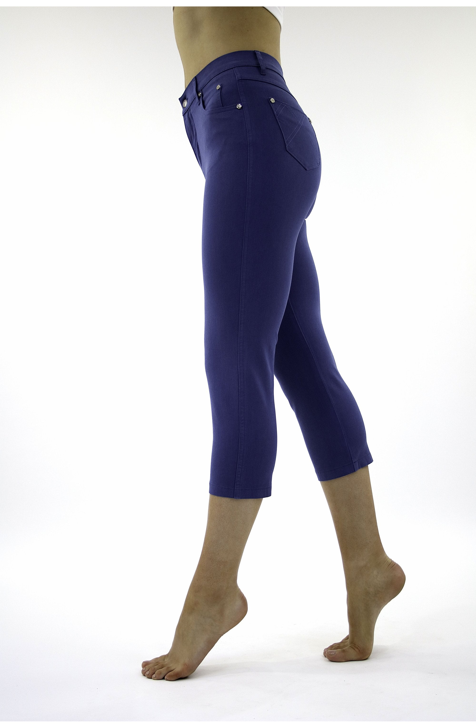 Blue Cropped Trousers