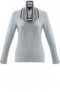 Blue Detachable Snood Jumper