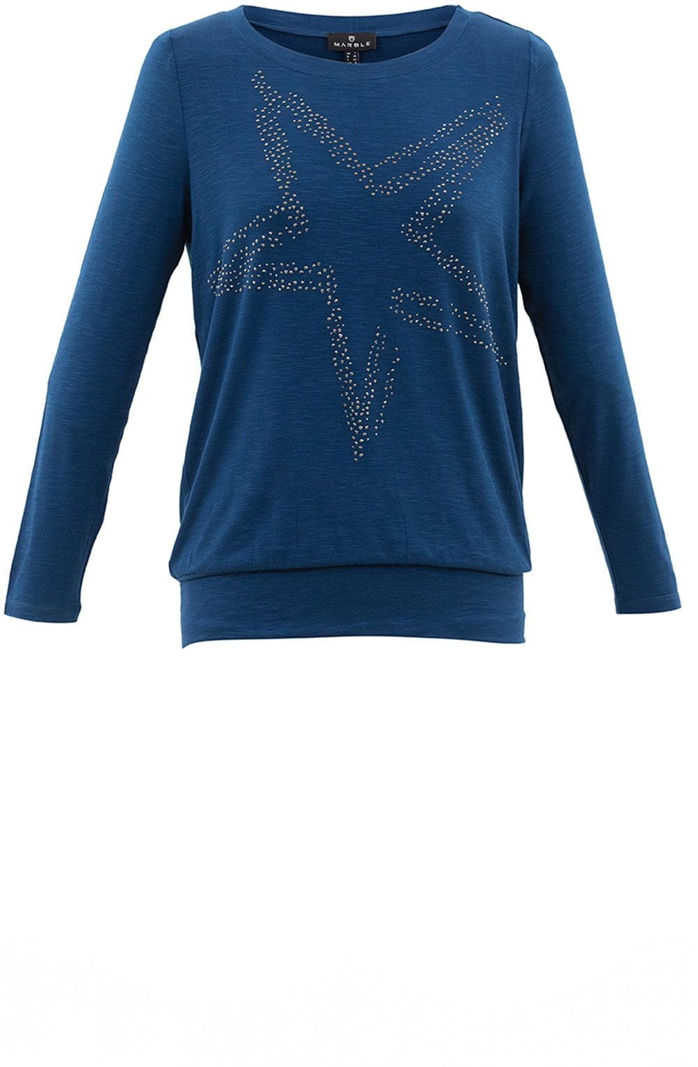 Blue Diamante Star Top