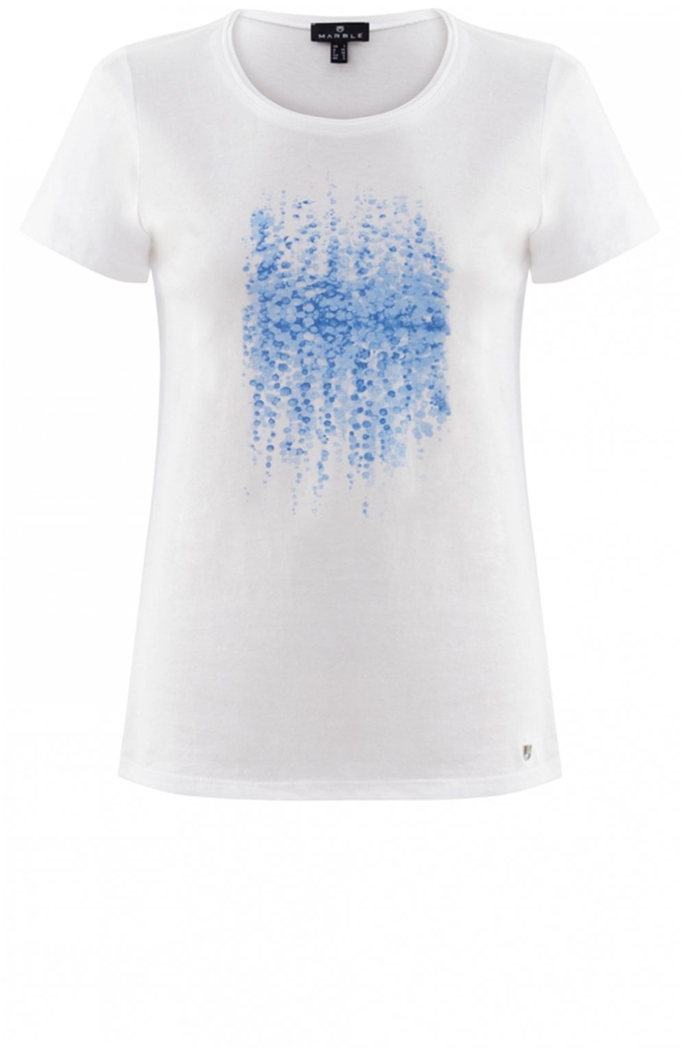 Blue Front Design T Shirt