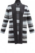 Blue & Grey Stripe Cardigan