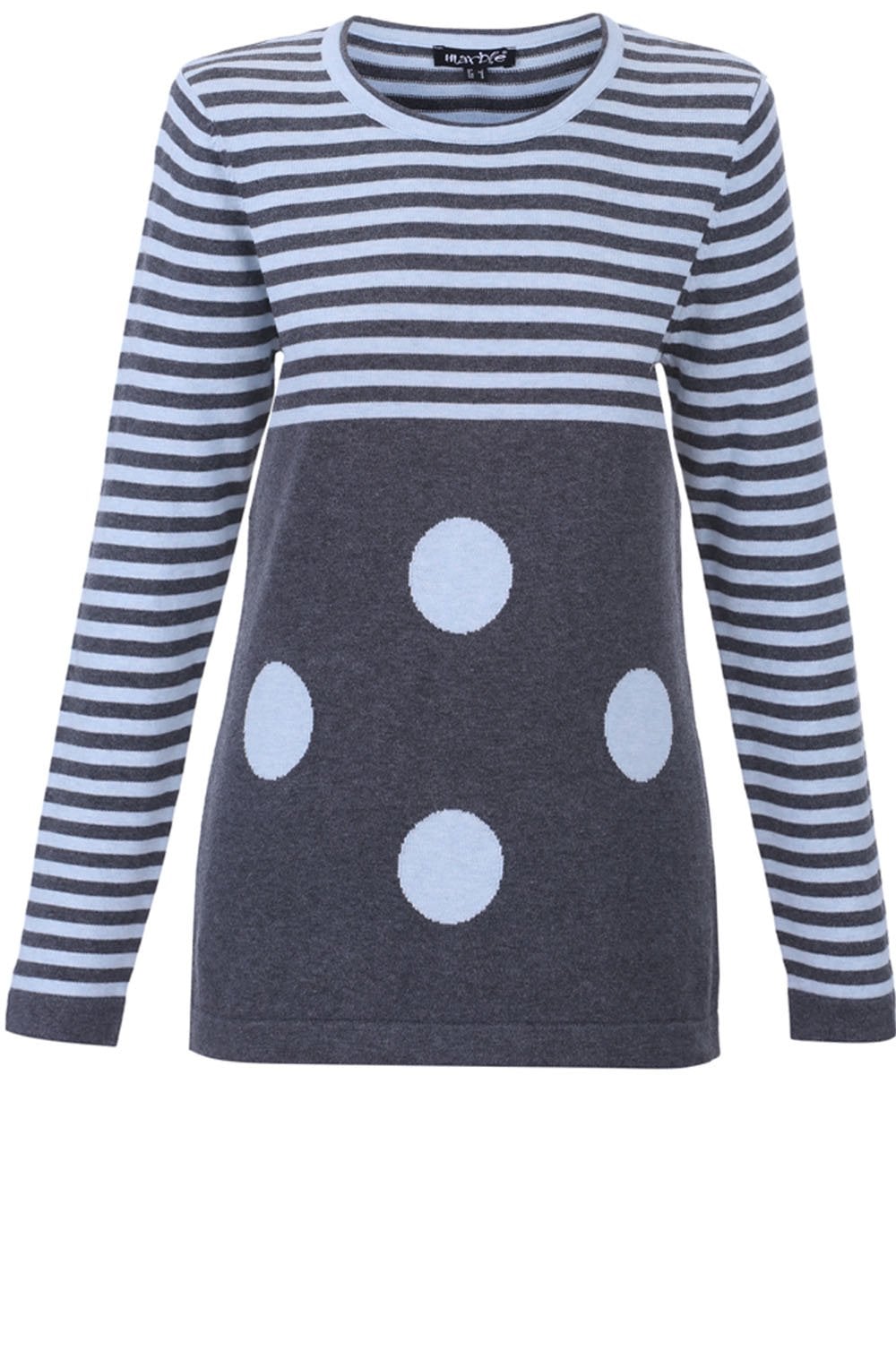 Blue & Grey Stripe Sweater