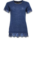 Blue Lace Detailed Top