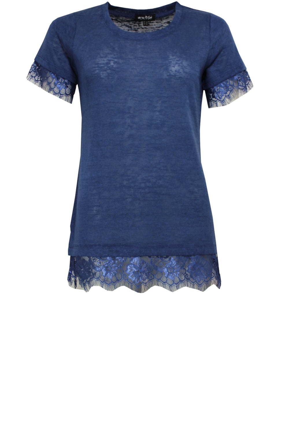 Blue Lace Detailed Top
