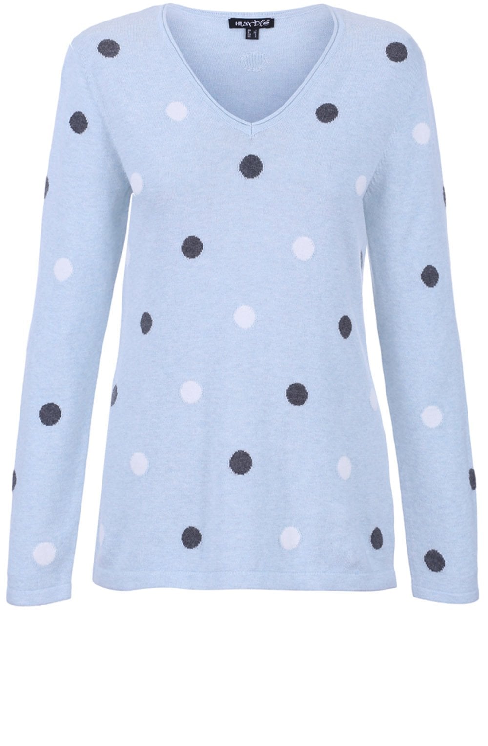 Blue Spot Print Sweater