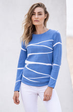 Blue Striped Design Jumper