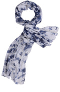 Blue & White Star Print Scarf