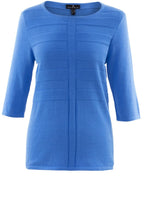 Blue Wide Ribbed Jumper