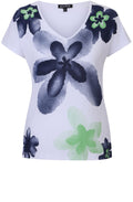 Bold Floral Print T Shirt