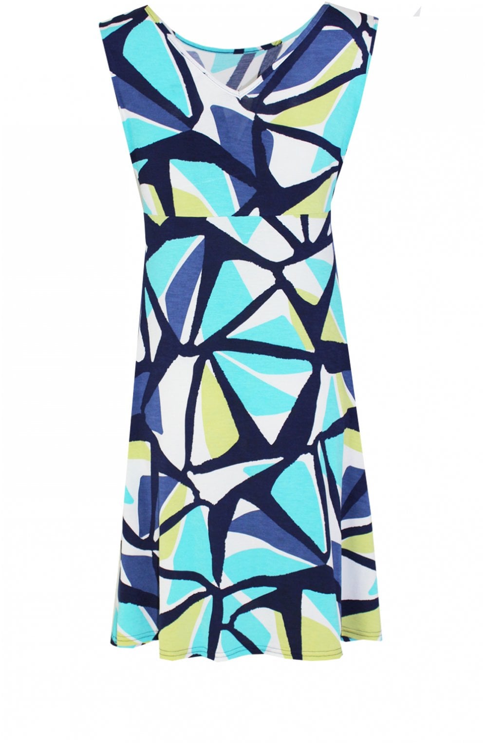 Bold Patterned Jersey Dress