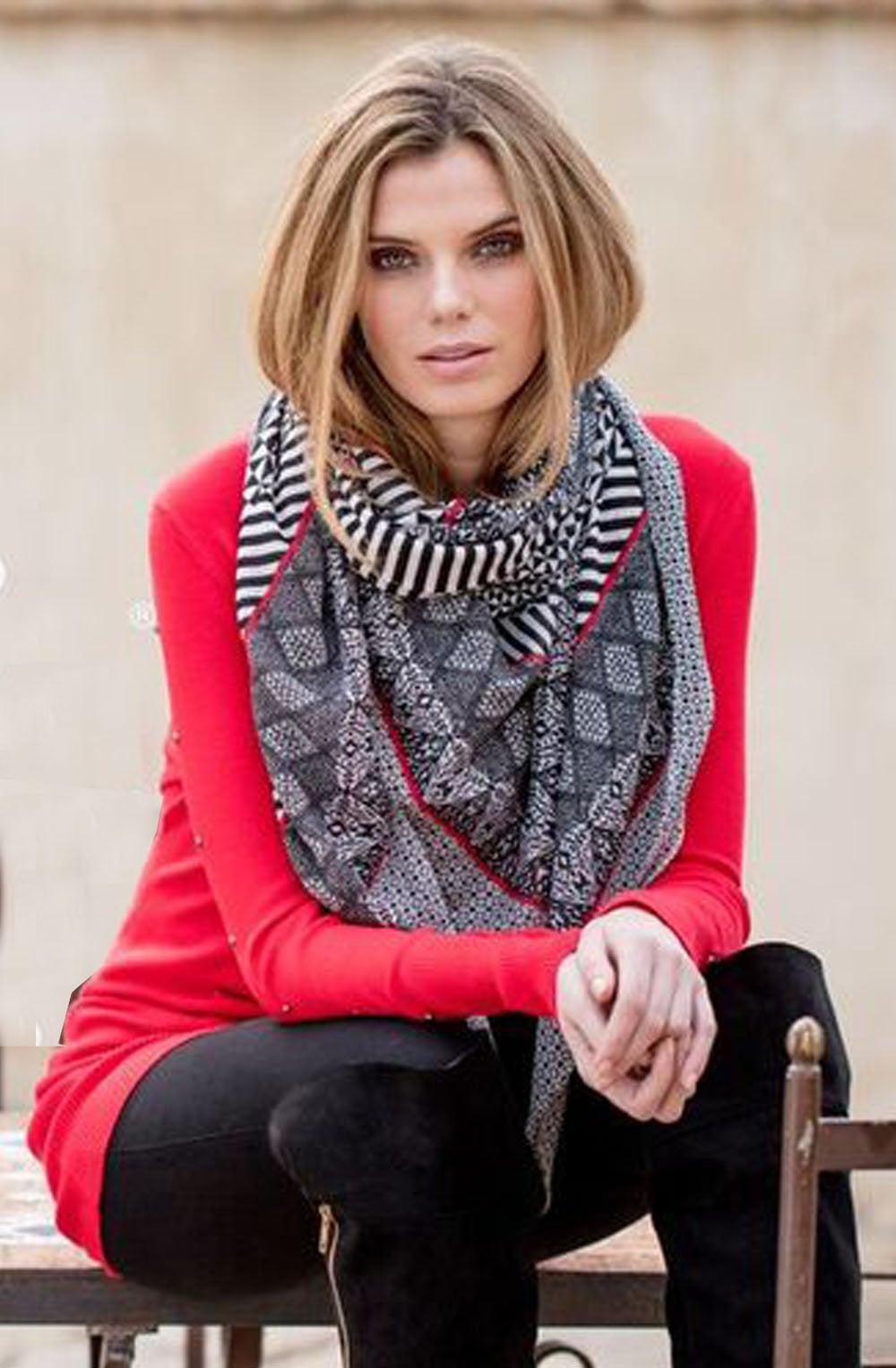 Bold Print Scarf