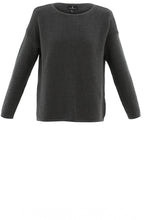 Charcoal Cotton Ribbed Jumper