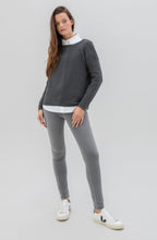 Charcoal Cotton Ribbed Jumper