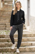 Charcoal Grey Jogger Style Trousers