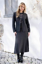 Charcoal Knitted Blazer