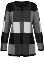 Check Design Cardigan