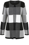 Check Design Cardigan