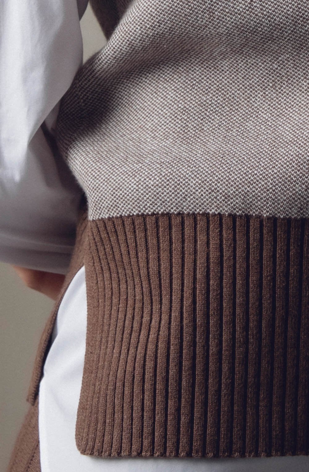 Chocolate Knitted Waistcoat