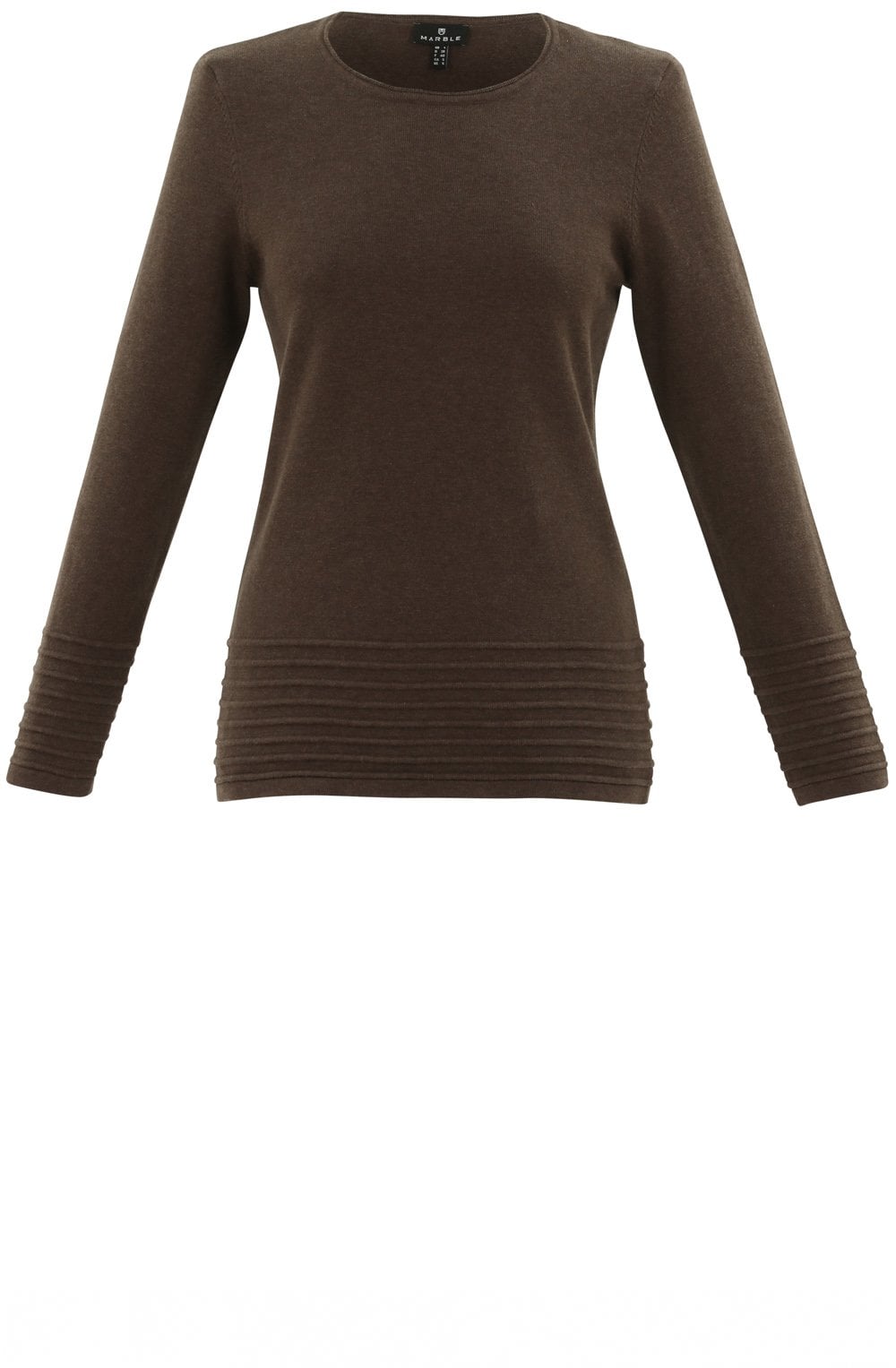 Chocolate Ribbed Detail Jumper