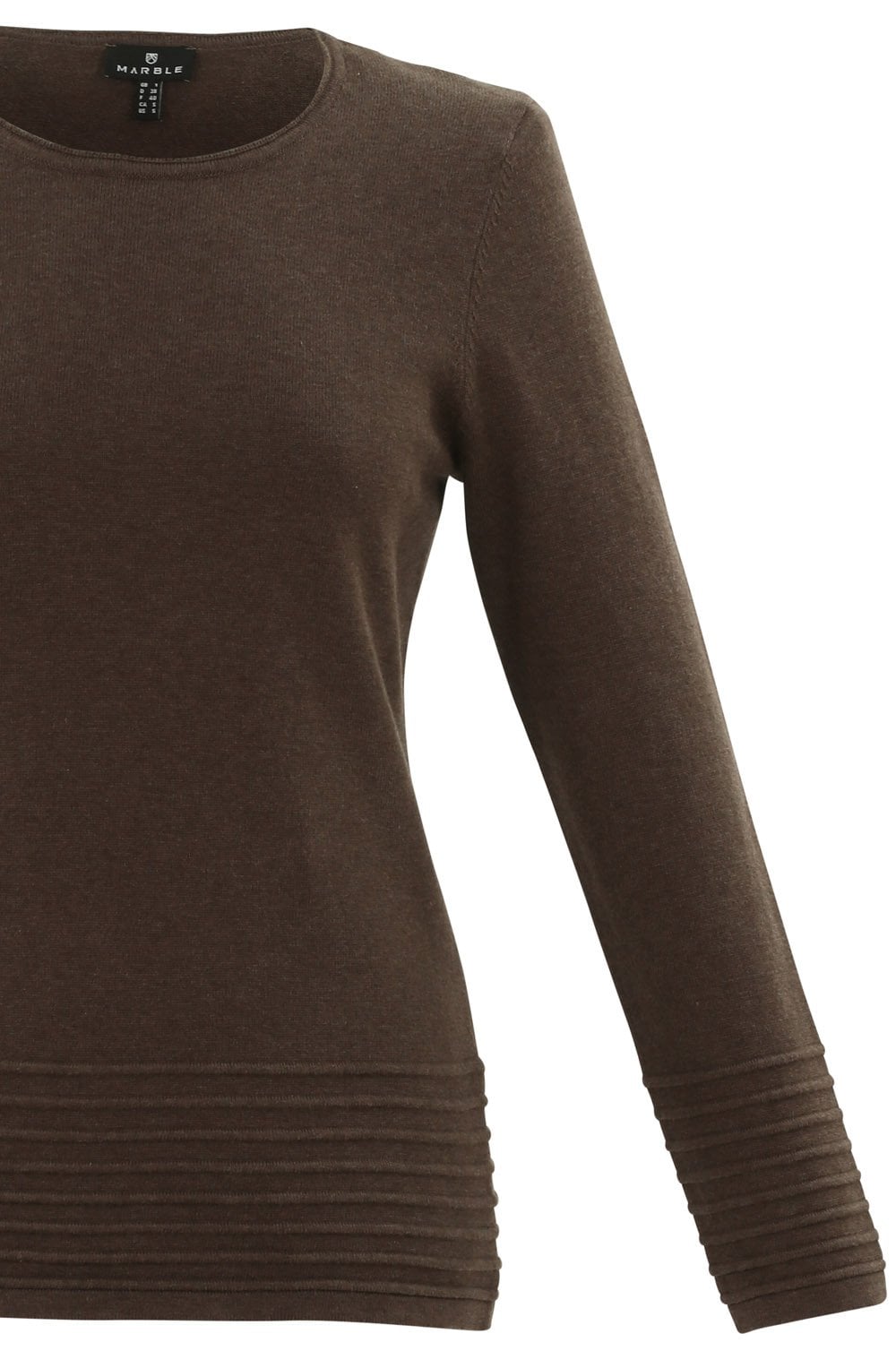 Chocolate Ribbed Detail Jumper