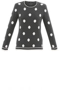 Classic Grey & White Spot Jumper
