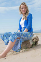 Cobalt Blue and Lime Jersey Culottes