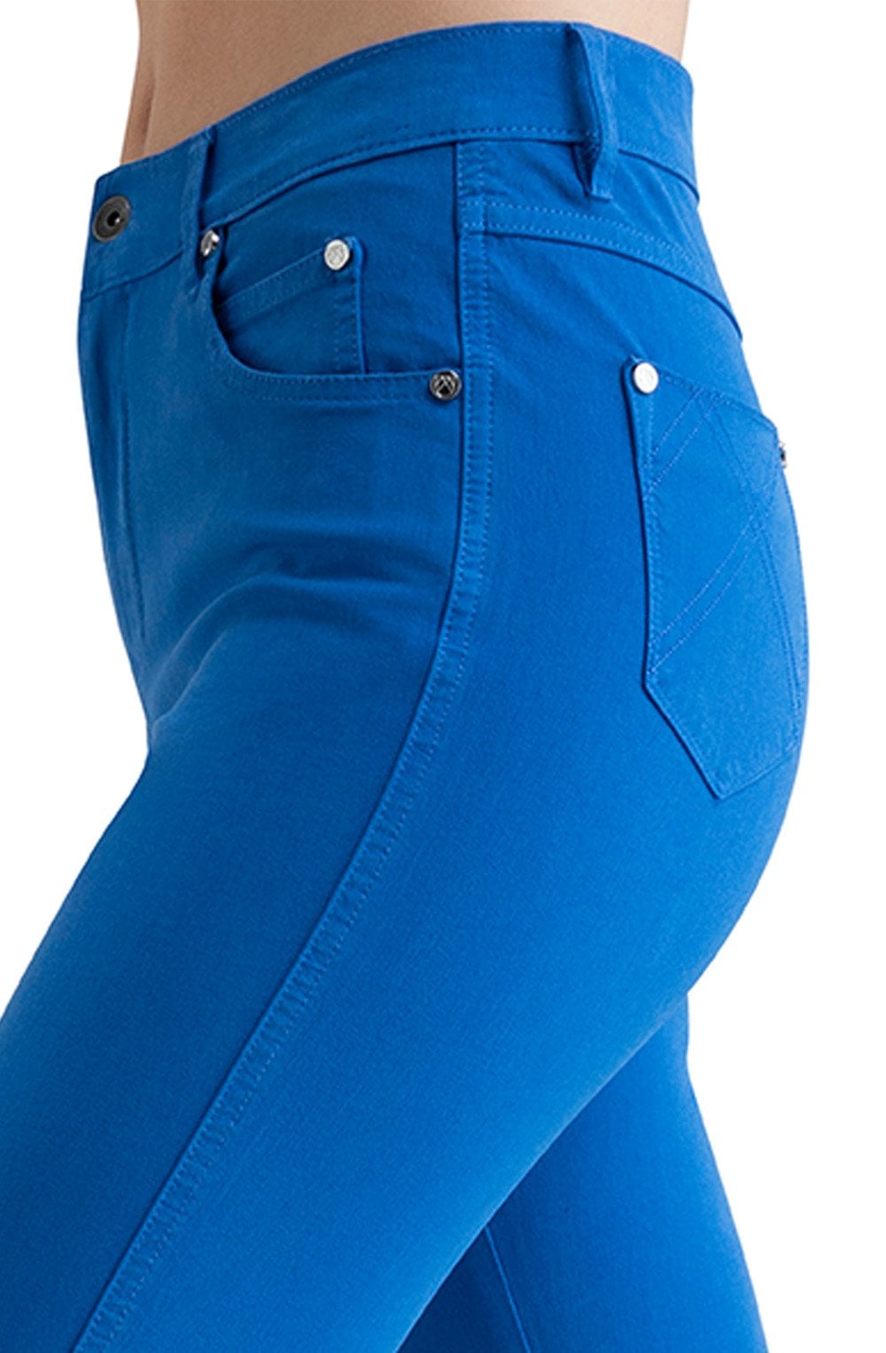 Cobalt Blue Cropped Jeans