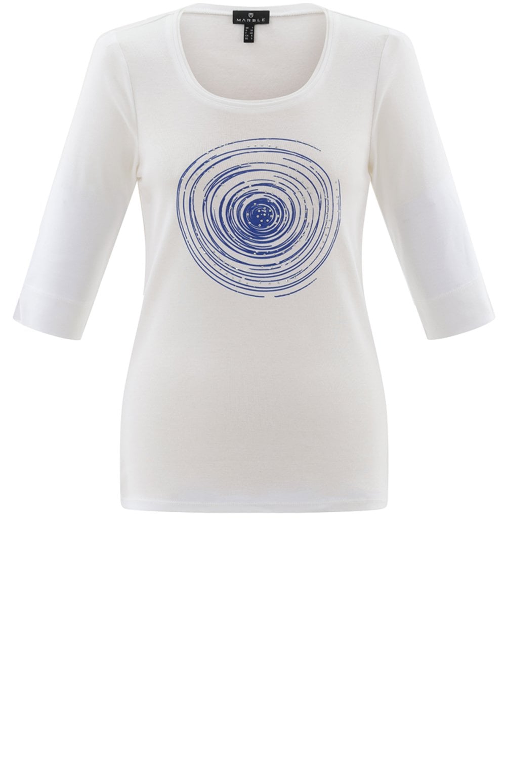Cobalt Blue Diamante Swirl Sleeve Top