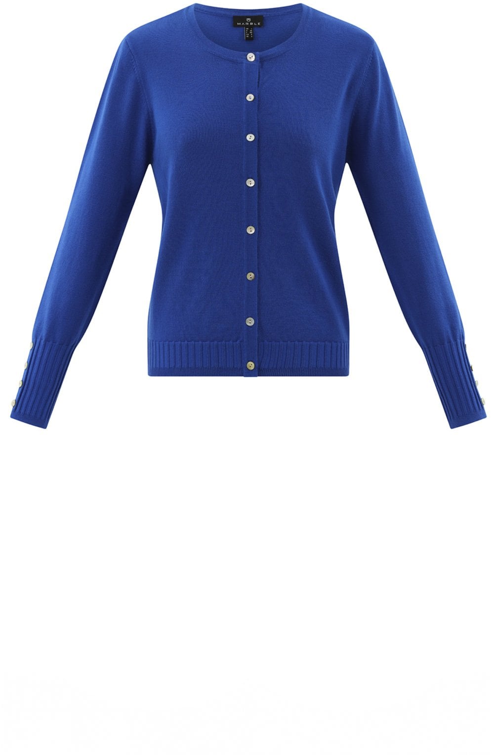 Cobalt Blue Fine Knit Cardigan